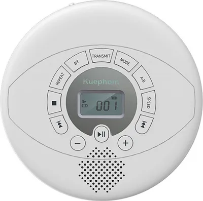 Image de ZELURXX MP3, lecteur CD Bluetooth, avec interface audio, portable, recharge USB, idéal pour une utilisation à la maison ou en déplacement, 13,8 x 13,8 x 2,5 cm