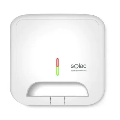 A white sandwich maker on a white background.