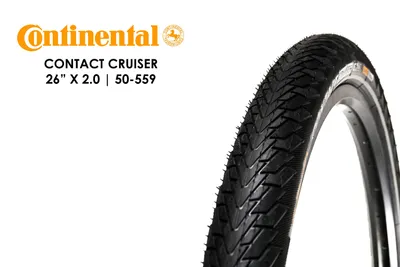 Produktbild von Continental Reifen Contact Cruiser 50-559 26 Zoll E-25 Draht Reflex schwarz