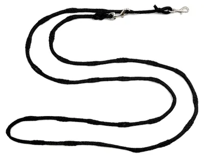 Produktbild von Joggingleine für Hunde in verschiedenen Größen, geeignet als Fahrradleine, Walkingleine, Übungsleine und Trainingsleine (2,40 m, Schwarz, 10 mm für mittlere Hunde)