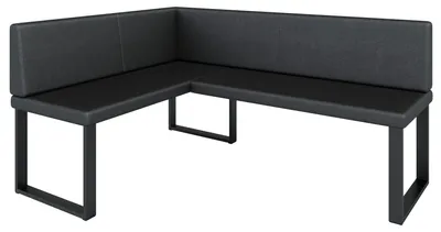 Produktbild von Eckbank Akiko NINA Metal [] -168x128 RECHTS-SOFT 11 - Kunstleder|Eckbankgruppe für Ihrem Esszimmer|Küche|modern|Sitzecke|Essecke