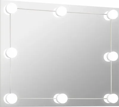 Produktbild von vidaXL Wandspiegel ohne Rahmen mit LED-Beleuchtung Rechteckig Glas