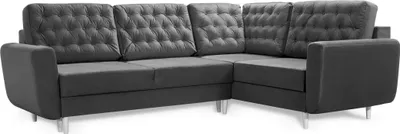 Produktbild von Robin Linda Ecksofa mit Schlaffunktion 2X Bettkasten Kissen Sofa L-Form Schlafsofa Freistehende Eckcouch Schlafcouch Wohnzimmermöbel Wohnlandschaft Rechts Anthracite