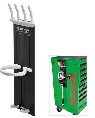 Image de Support magnétique TOPTUL TEAY1201 115 mm × 100 mm × 392 mm en tôle d'acier