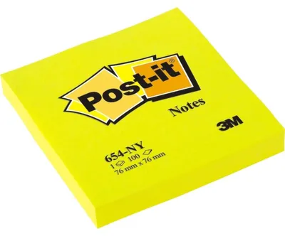 Produktbild von Post-It 654N, 76 mm, 76 mm, 100 Blätter