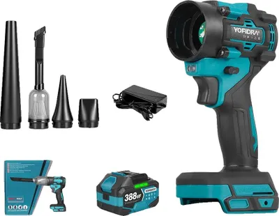 Produktbild von Elektrischer Luftbläser, bürstenloser Motor, multifunktionale Verwendung, 1xBatterie Set, 1xBatterie Set