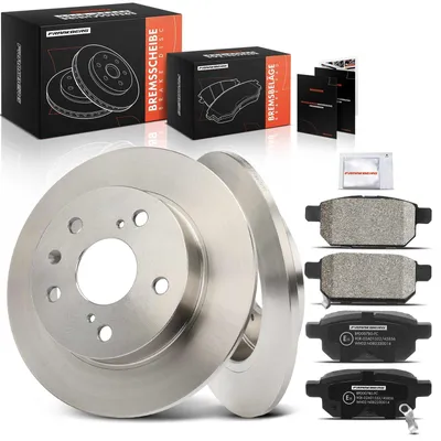 Productafbeelding van Remmenset met 2 remschijven + 4 remblokken achter voor Suzuki modellen
