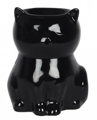 Produktbild von Schwarze Katze Teelichthalter für Duftöl