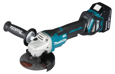 Image de Makita DGA 515 RTJ Meuleuse d'angle sans fil 18 V 125 mm Brushless + 2x batterie 5,0 Ah + chargeur + Makpac