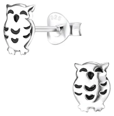 Produktbild von Ohrstecker Eule 925 Silber Ohrringe Silber