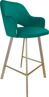 Zdjęcie produktu dla Hoker krzesło barowe Milano podstawa Profil złota MG20