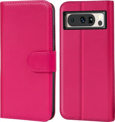 Produktbild von Conie Klapp Tasche für Google Pixel 8 Pro Kartenfach Rundumschutz Hülle in Pink