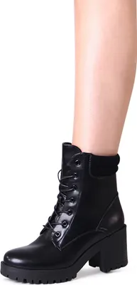 Produktbild von topschuhe24 2934 Damen Plateau Stiefeletten Ankle Boots, Farbe:Schwarz, Größe:37 EU