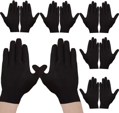 Produktbild von Baumwollhandschuhe, Weich und Hautfreundlich, 12 Stück, Für Trockene Hände, Sicherheits- und