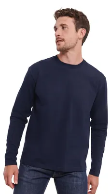 Produktbild von Russell - "Authentic" T-Shirt für Herren Langärmlig FK2392 (L) (Dunkelblau)