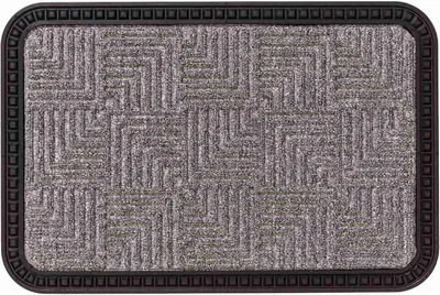 Produktbild von Astra Fußmatte für Innen & Außen BORDER STAR Silber 50 x 80 cm
