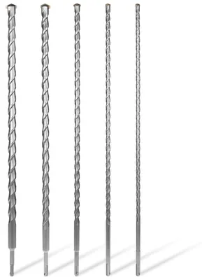Produktbild von WALTER SDS+ Steinbohrer Set 5-tlg. | Extra lange Betonbohrer Ø 10-25 mm | 450 mm Arbeitslänge | Passend für alle SDS Plus Bohrfutter | Hartmetall, langlebig & kraftvoll