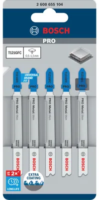 Immagine prodotto di PRO Metal thin T121GFC Lama per seghetto alternativo, 92 mm, 5 pz.