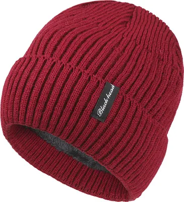 Produktbild von Beanies Damen, Wintermützen für Damen und Herren, mit Fleecefutter, warm für kaltes Wetter, Beanie für Damen, modische Totenkopfmütze