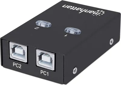 Produktbild von MANHATTAN Umschalter USB 2.0 2-Port  schwarz