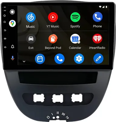 Produktbild von Android Autoradio 10 Zoll 128GB für Peugeot 107 Citroen C1 2005-2014 CarPlay Android Auto Navi Bluetooth DAB+ Rückfahrkamera