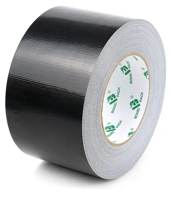 Produktbild von Klebeband Panzerband Gewebeband - 75 mm x 50 m - Schwarz - Wasserdicht und UV-beständig