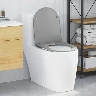 Produktbild von "im Sonderangebot"Toilettensitz Grau 47x36x3,4cm Duroplast Promotion860573 - WC-Sitze