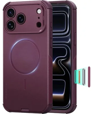 Produktbild von Handyhülle für iPhone 18 Pro Max / 17 Pro Max, ESR Cyber Tough Case mit MagSafe, Burgunderrot