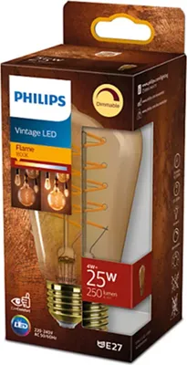 Immagine prodotto di Philips 31545700 LEDClassic 25W ST64 E27GOLD SP D RF Lampadina LED bianco caldo