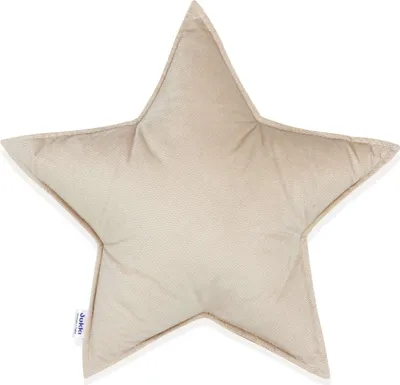 Produktbild von Ecru Samt Kissen 45x45cm,  Standard 100, babyfreundlich, verklumpt nicht