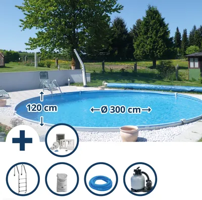 Produktbild von Tiefbeckenset Brasilia, 3 x 1,20 m