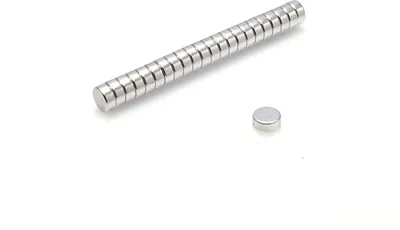 Image de Aimants néodyme 6 x 2,5 mm 10 pièces mm N38, extrêmement puissants, tableaux magnétiques, réfrigérateurs, tableaux blancs, bricolage