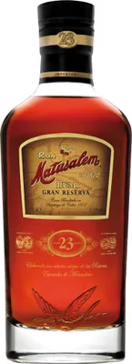 A bottle of Matusalem Gran Reserva rum.