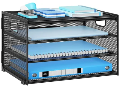 Obrázok produktu pre Organizér do kancelárie s 4 úrovňami a priehradkou na dokumenty