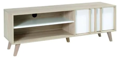 Immagine prodotto di Mobile TV MALMO 150 cm colori rovere chiaro e bianco