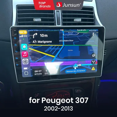 Imagen del producto de Radio para coche de doble DIN, pantalla de 9 pulgadas, compatible con Android Auto y CarPlay, con navegación GPS 4G LTE