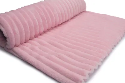 Obrázok produktu pre Pletené oblečenie Minky Stripes, svetloružová 50 x 160 cm