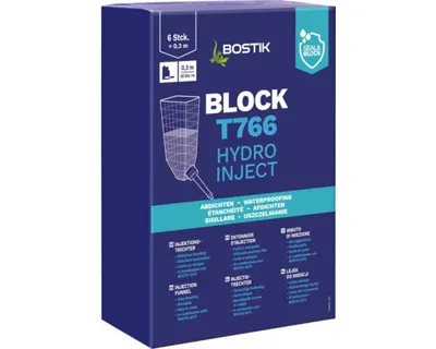 Produktbild von Bostik Block T766 Hydro Inject 6er Pack Injektionstrichter Horizontalsperre