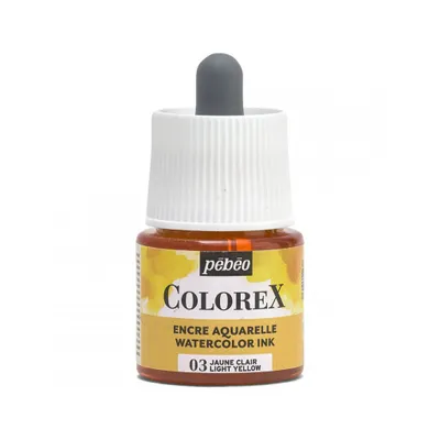 Produktbild von Pebeo Colorex Aquarelltinte, 45 ml, Hellgelb