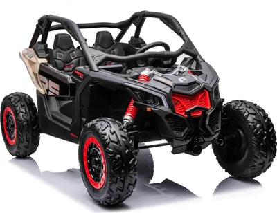 Zdjęcie produktu dla Can-am Maverick UTV Buggy – pojazd dla dzieci 24 V, 2 x 240 W, samochód elektryczny dla dzieci, opony EVA Soft, skórzane siedzenie, pilot zdalnego sterowania, kolor khaki/czarny