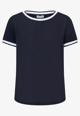 Produktbild von MORE & MORE Contrast Shirt 0375 marine 44