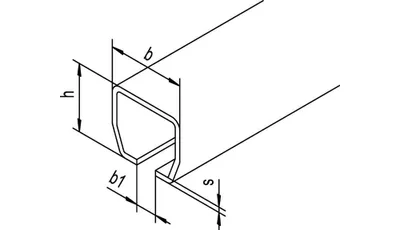 Produktbild von Woelm Laufschiene 500 Profil-Breite 65mm Profil-H.60mm 15x6m galvanisch verzinkt - 50020