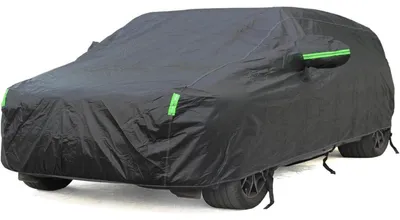 Produktbild von Auto Abdeckplane wasserdicht mit Baumwollfutter Größe M Schwarz Max470cm