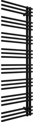 Immagine prodotto di CERANO - Radiatore da bagno Burke - L/P - attacchi asimmetrici da 50 mm - 750 W - nero opaco - 1600 x 500 mm