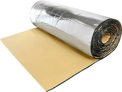 Produktbild von Anti Dröhn Dämmmatte - 394mil - 6,46sqft Schallschutzmatte mit Aluminiumfolie - 10mm60cm100cm