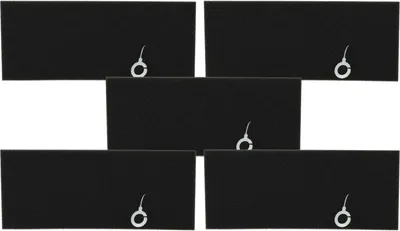 Produktbild von vhbw 5x Staubsaugerfilter kompatibel mit Bosch BSGL3238IL12, BSGL3238312, BSGL3228GB12, BSG6218612 Staubsauger - Schaumstofffilter Schwarz