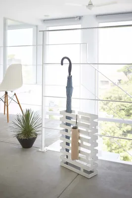 Obrázok produktu pre Stojan na dáždniky Yamazaki Brick, široký / biely