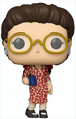 A Funko Pop! vinyl figure of Elaine Benes from Seinfeld.