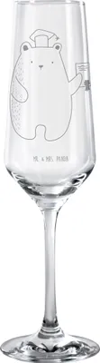 Produktbild von Mr. & Mrs. Panda Glas Bär Prüfung - Transparent - Geschenk, Sektglas, Bestanden, Abschlusszeugnis, Abitur, Abschluss, Prüfungen, graviertes, Teddy, Zeugnis, Trinkglas