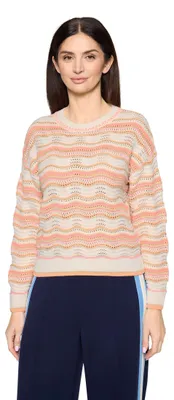 Produktbild von Cartoon Damen Strickpullover mit Rundhalsausschnitt 34, Cream/Orange